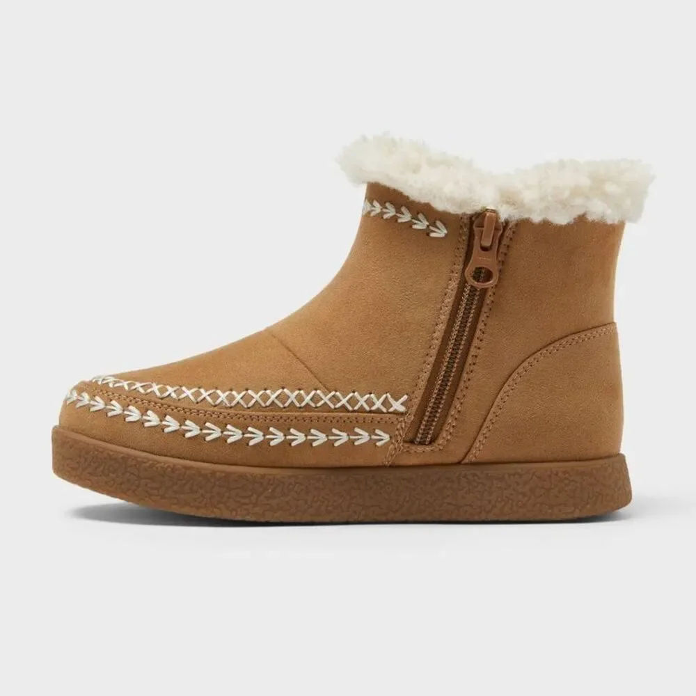 Kids' Fairley Booties - Cat & Jack Tan 5